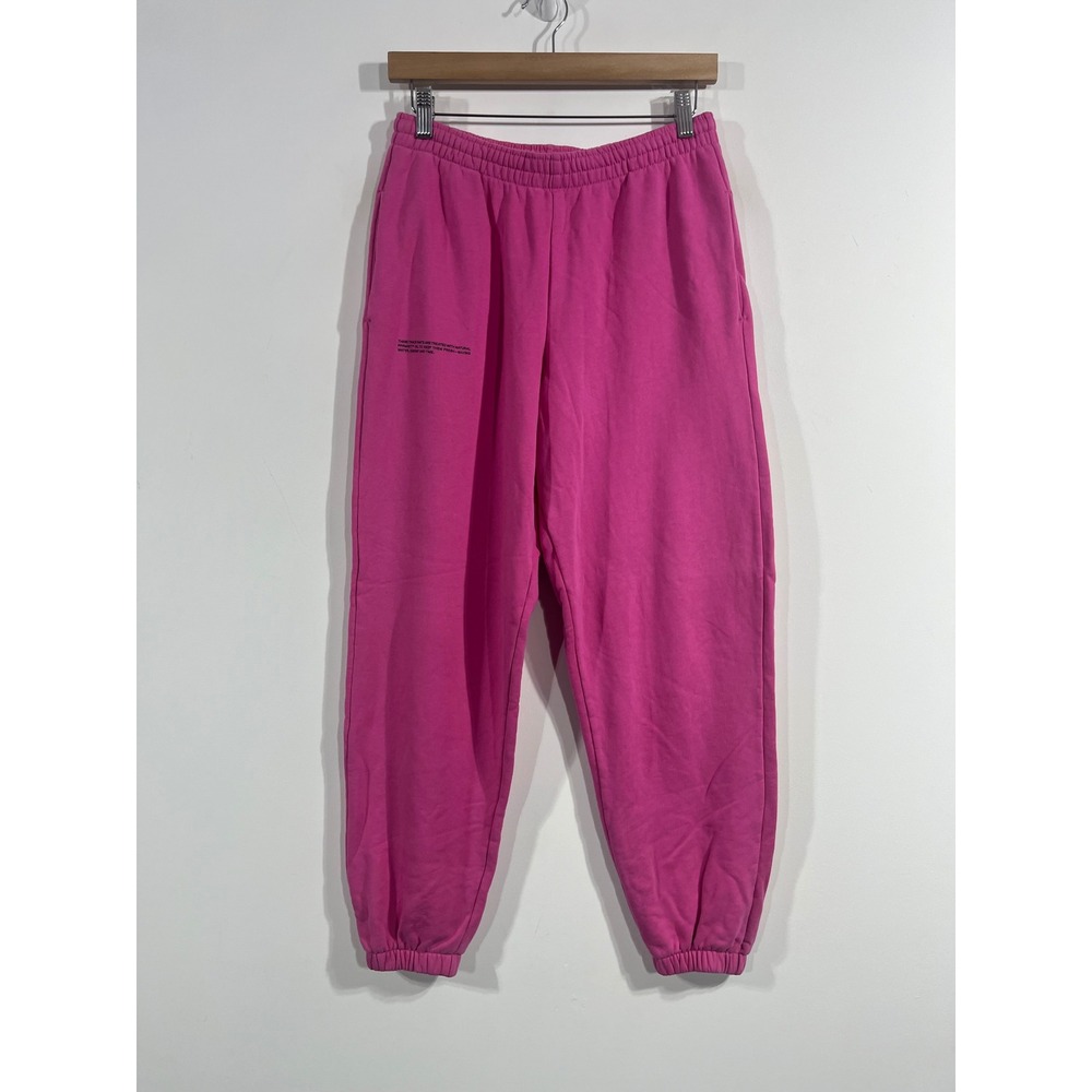 Pangaia Sporty Cotton Track Pants Pink Heavyweight Baggy Sweatpant Medium Active